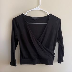 3/$20 Black Crop Top